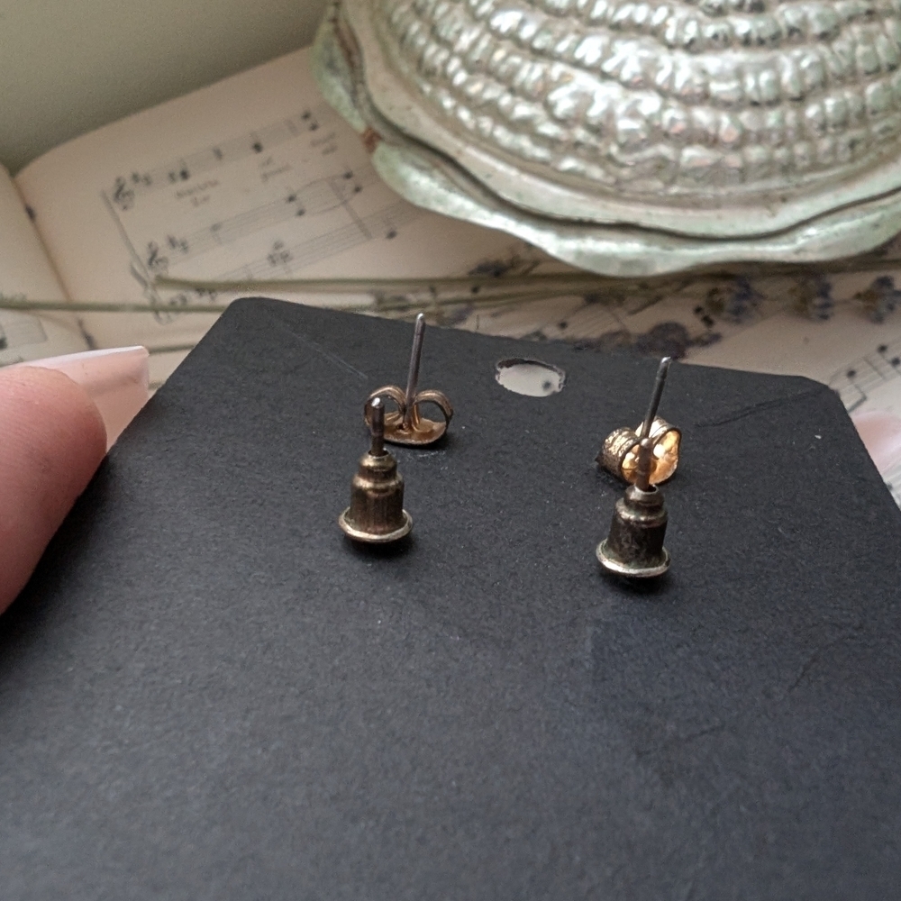 Bow and Crystal Stud Earrings - Picture 6 of 6